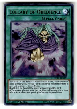 Lullaby of Obedience DPRP-EN009 1st Edition Ultra Rare Duelist Pack: Rivals of t - Image 1