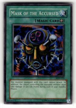 Mask of the Accursed LON-019 Unlimited Super Rare Labyrinth of Nightmare MP - Image 1