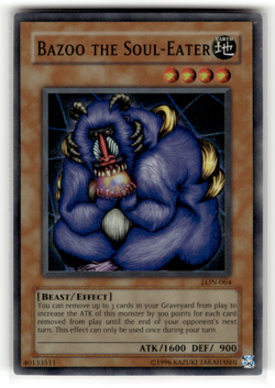 Bazoo the Soul-Eater LON-064 Unlimited Super Rare Labyrinth of Nightmare LP - Image 1