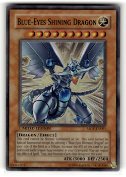 Blue-Eyes Shining Dragon MOV-EN001 Super Rare Yu-Gi-Oh! The Movie Promo Set LP - Image 1