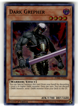 Dark Grepher DASA-EN042 Super Rare Dark Saviors LP - Image 1