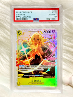 PSA 10 One Piece OP08-112 SUPER RARE S-Snake - ENG - Two Legends - Image 1