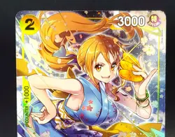 One Piece O Nami OP06 101 Alt Art Foil Rare Wings of the Captain English Bandai - Image 3