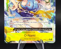 One Piece O Nami OP06 101 Alt Art Foil Rare Wings of the Captain English Bandai - Image 4