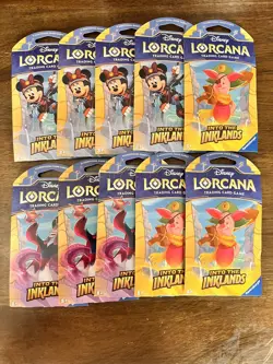 Disney Lorcana: Into the Inklands Sleeved Booster Packs (10 Booster Packs) TCG - Image 1