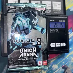 Heavy 26.15g Union Arena Kaiju No. 8 Sealed Booster Pack - Image 1