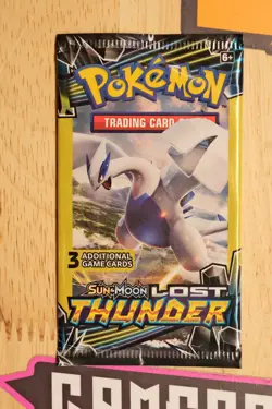 Pokemon TCG Lost Thunder 3-Card Booster Pack Factory Sealed - Image 1