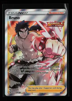 Bruno (Full Art) 158/163 Ultra Rare SWSH05: Battle Styles Pokemon Card - Image 1