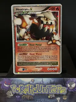 Pokemon Card Heatran LV. X DP31 Diamond & Pearl Black Star Promo Light Play - Image 1
