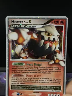 Pokemon Card Heatran LV. X DP31 Diamond & Pearl Black Star Promo Light Play - Image 2
