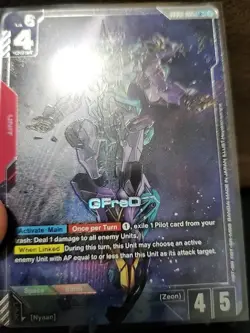 [ENGLISH] Gundam Card Game GFreD GD03-035 LR+ Alt Art Foil - Image 2