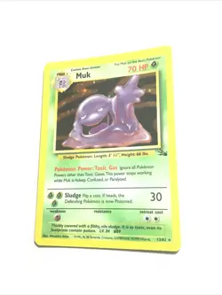 MUK - 13/62 - Fossil - Holo - Pokemon Card - LP - Image 1