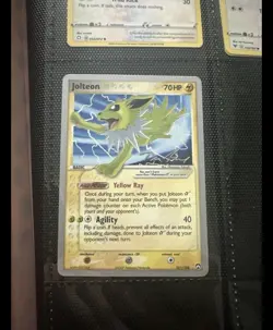 Pokemone Jolteon 3 Gold Star Card #135 EX Vintage Pokemon Card TCG 2003 - Image 1