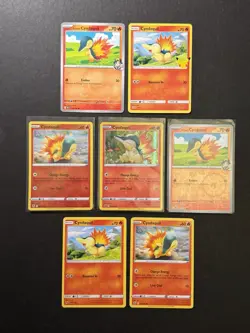 7x Cyndaquil Pokemon Card Lot SWSSH221 Promo Reverse Holo SM SWSH SV PTCG - Image 1