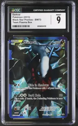 CGC 9 MINT Darkrai 2013 Black Star Promos BW73 Pokemon Card - Image 1