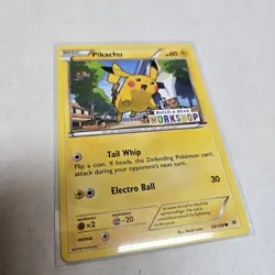 2016 Pokemon TCG Pikachu 20/108 Build-A-Bear Exclusive. Promo Stamped Card - Image 1