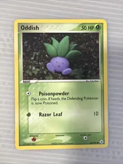 Oddish 68/101 Common Regular Hidden Legends Vintage Pokemon TCG Card LP - Image 1