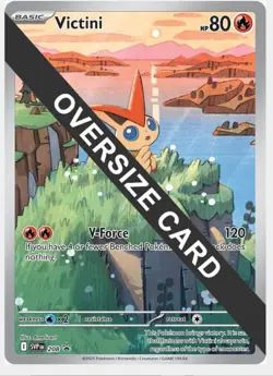 Jumbo Oversize Victini SVP 208 - JUMBO PROMO - Illustration Rare - Pokemon Card - Image 1