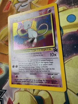 Pokemon Card Mew Holographic Black Star Promo #9 Card WOTC 1999-2000 NM - Image 4