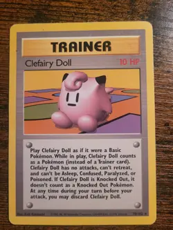 Pokemon Card Clefairy Doll Rare Base Set 070/102 MP - Image 1