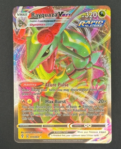 Rayquaza VMAX 111/203 FullArt Evolving Skies Pokemon Card + Duraludon 123/203 - Image 2