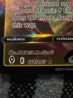 Rayquaza VMAX 111/203 FullArt Evolving Skies Pokemon Card + Duraludon 123/203 - Image 3