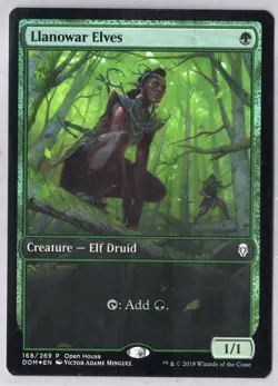 1x Llanowar Elves *Open House Promo Foil* - Dominaria - Near Mint - Image 1