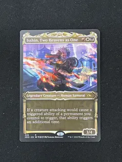 Isshin, Two Heavens as One (Showcase) Kamigawa: Neon Dynasty non-holo MTG NM ! - Image 1