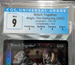 MTG Graded CGC 9 Mint: STITCH TOGETHER (2002 Judgement FOIL) Magic Gatherin #TCG - Image 3