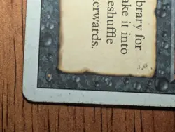 Revised Demonic Tutor MP - Reserved List Vintage MTG, No Creases - Image 3