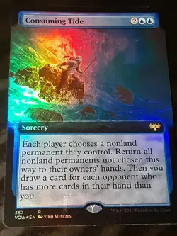 Consuming Tide Extended Art FOIL , Innistrad CV, LP, MTG , FREE SHIPPING - Image 2
