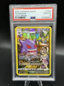 2022 POKEMON Lost Origin Trainer Gallery TG06/TG30 Gengar Ultra Rare PSA 10 - Image 1