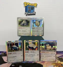 Pokemon TCG Snorlax Lot Of 5, Holo & Non Holo Japanese & English Near Mint - Image 1