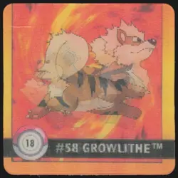 Pokemon Artbox Action Flipz Growlithe & Arcanine #18 - Image 1