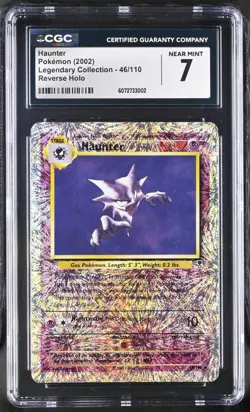 2002 Pokemon Legendary Collection #46/110 Reverse Holo Haunter CGC 7 NEAR MINT - Image 1