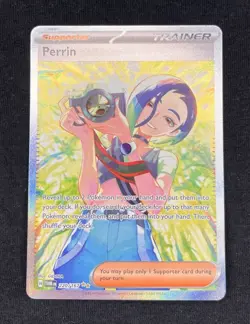 Pokemon Perrin 220/167 Sv06 Twilight Masquerade Holo Full Art Trainer Card TCG - Image 1