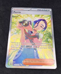 Pokemon Perrin 220/167 Sv06 Twilight Masquerade Holo Full Art Trainer Card TCG - Image 2