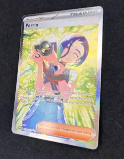 Pokemon Perrin 220/167 Sv06 Twilight Masquerade Holo Full Art Trainer Card TCG - Image 3