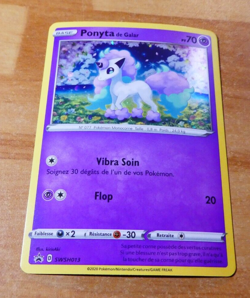 POKEMON FRANCAISE CARD PROMO HOLO RARE CARTE PONYTA SWSH013 FR VF JCC NEUF - Image 1