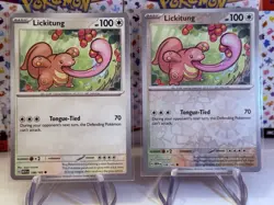 (2 Cards) Pokemon Near Mint 151 Common + Reverse Holo Lickitung 108/165 - Image 1