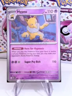 Hypno 097/165 | SV - MEW en: 151 | Uncommon - English | Pokemon NM - Image 1