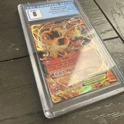 CGC 8 CHARIZARD EX XY29 BLACK STAR PROMOS EX POWER TRIO TIN POKEMON - Image 4
