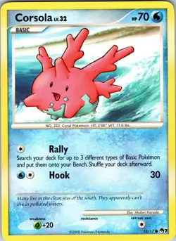Corsola 013/017 POP Series 7 Pokemon TCG NM - Image 1