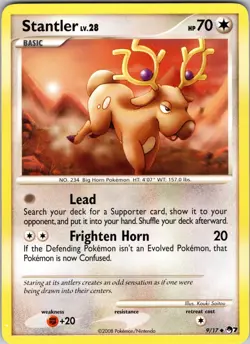 Stantler 009/017 POP Series 7 Pokemon TCG LP - Image 1