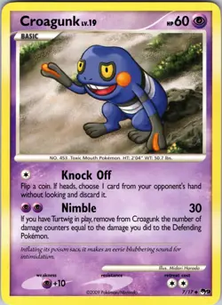 Croagunk 007/017 POP Series 9 Pokemon TCG LP - Image 1