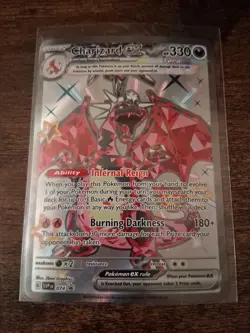 Pokemon TCG Paldean Fates Tin Charizard ex #074 Black Star Promo - Image 1