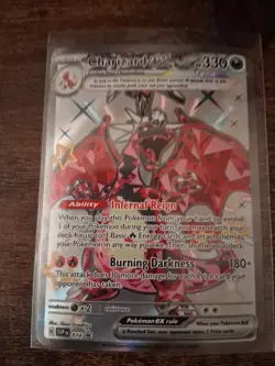 Pokemon TCG Paldean Fates Tin Charizard ex #074 Black Star Promo - Image 2