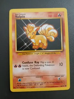 POKEMON - Vulpix 068/102 Base Set - Regular - LP - FREE AND FAST SHIPPING! - Image 1