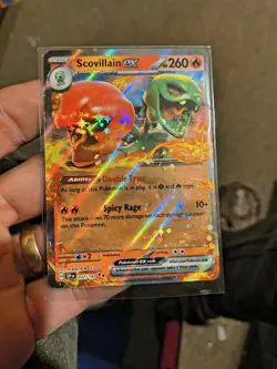 Pokemon TCG Scovillain EX 037/191 Surging Sparks Double Rare SV08 English 2024 - Image 3