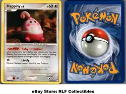 2007 Pokemon, D&P Mysterious Treasures, #52/123 Happiny Lv. 8, Uncommon - Image 1